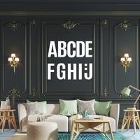 Garvee 272 Grandes Lettres Autocollantes 4 pouces en vinyle auto-adhésif, alphabet, 24 feuilles, durable et polyvalent pour fenêtres et tableaux noirs