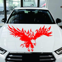 Garvee Autocollant Flying Wings en vinyle – Rouge, auto‑adhésif, imperméable, universel pour voiture, camion et SUV