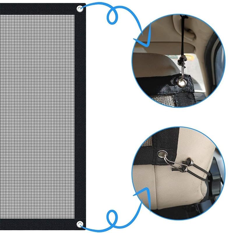 Filet de sécurité pour chien Garvee pour voiture, filet de protection pour coffre, accessoire intérieur universel, 115 x 62 cm, noir