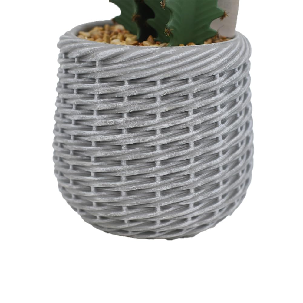 Cactus artificiel Garvee de 90 cm (3 pieds), design réaliste, en plastique vert, pour une utilisation intérieure et extérieure.