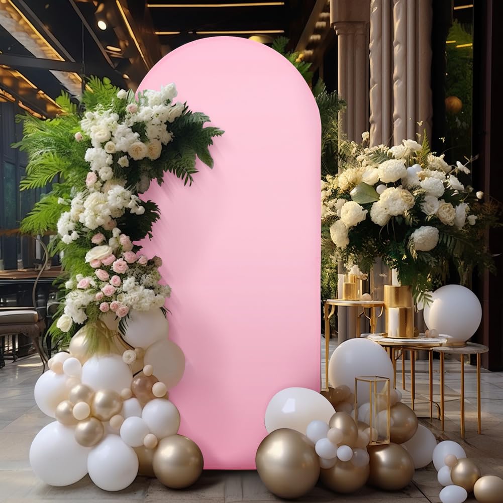 Garvee Arche de fond ajustable à 2 faces pour mariages et fêtes, ronde, matériau durable, usage polyvalent