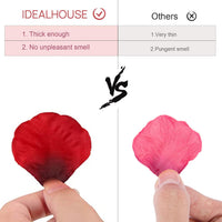 Garvee 5000 pétales de rose artificiels rouges, doux et soyeux, réutilisables, pour mariage et Saint-Valentin