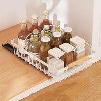 Organisateur de placard supplémentaire Garvee : système de tiroirs robuste, sans perçage, étagères de cuisine pliables, gain de place et polyvalent pour les garde-manger.