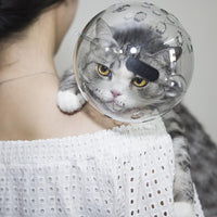 Garvee Casque transparent pour chat avec ventilation, anti-léchage et anti-morsure, matériau léger, petite taille, pour la convalescence et les soins, oreilles de chat mignonnes