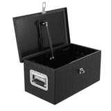 Garvee Coffre à Outils Camion 50,8cm, Aluminium Antidérapant Robuste Étanche Serrure Inox Poignée Latérale Pour Pick-Up Et Remorque - Noir