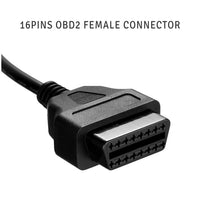Câble adaptateur Garvee pour diagnostic, connecteur OBD1 12 broches vers OBD2 16 broches, câble convertisseur en plastique robuste pour le diagnostic automobile