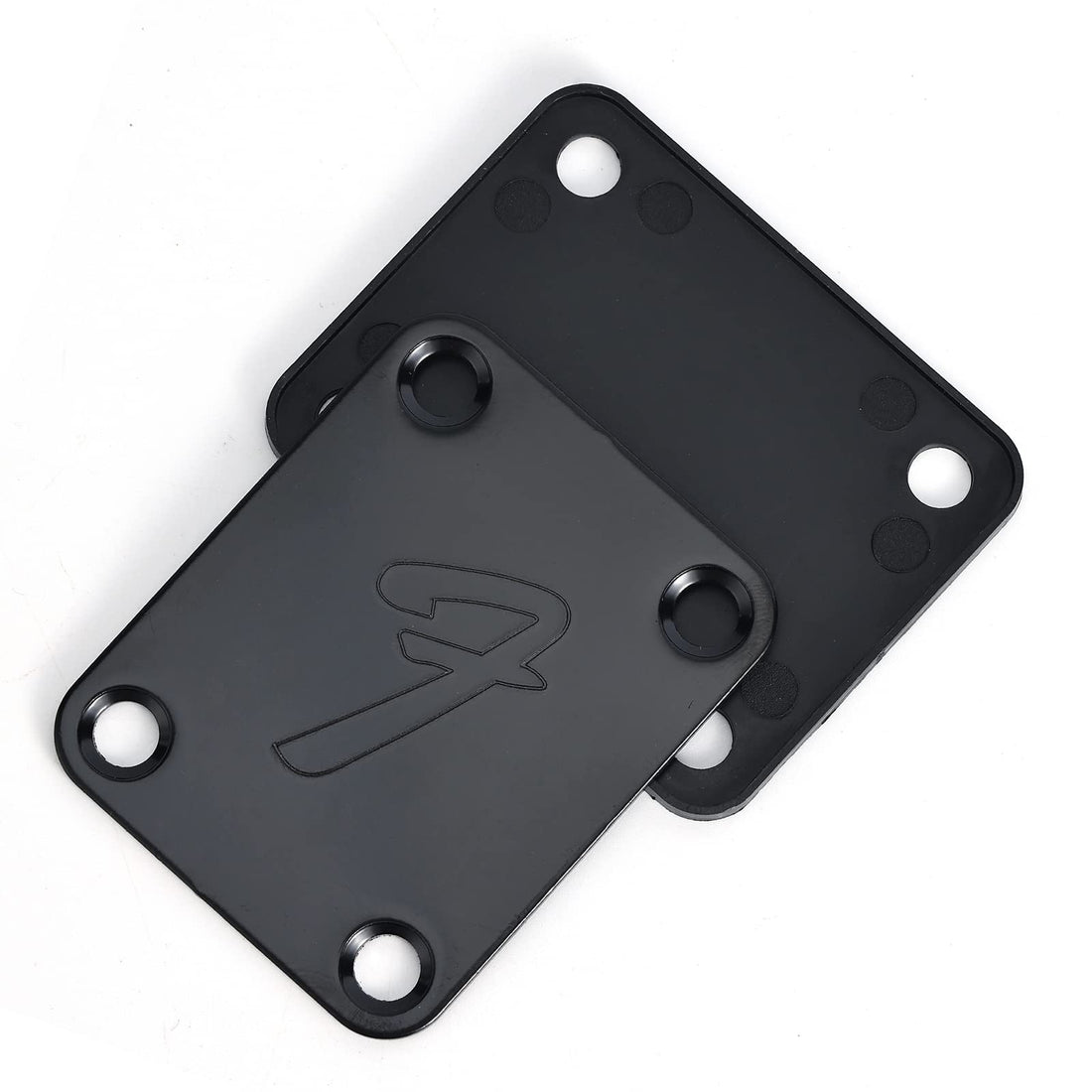 Plaques de fixation pour manche de guitare Garvee, style vintage, avec vis, pour guitares et basses électriques, noires, robustes, montage facile, pour scène.