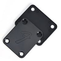 Plaques de fixation pour manche de guitare Garvee, style vintage, avec vis, pour guitares et basses électriques, noires, robustes, montage facile, pour scène.