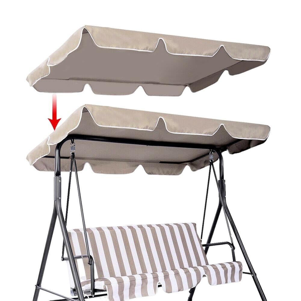 Toile de rechange pour fauteuil à bascule de jardin Garvee, 2 places, imperméable, coupe-vent, résistante aux déchirures, pour hamacs de jardin et véranda extérieure.