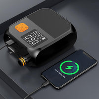 Pompe à air Garvee 80W rechargeable avec batterie et lampe LED 8000mAh pour voiture, SUP, kayak, camping et activités de plein air