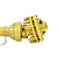 Arbre de transmission de prise de force Garvee 1-3/8 po x 6 dents avec accouplement coulissant pour tracteur et tondeuse, longueur réglable, tube de protection en acier 20CrMnTi Q345