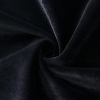 Coussin rectangulaire en velours Garvee avec pompons et fermeture éclair invisible, 30 x 50 cm, noir, pour salon