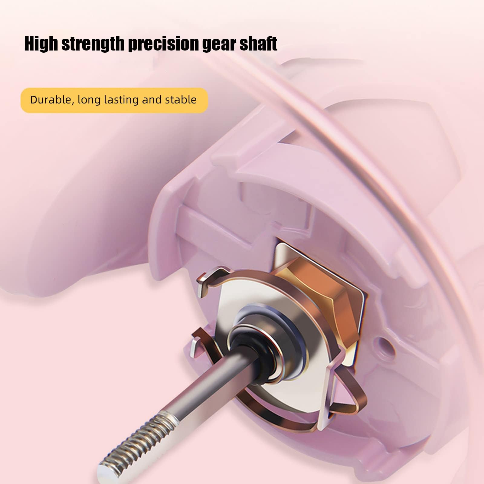 Moulinet de pêche Garvee DX2000S rose, léger et entièrement métallique, pour femmes, eau douce et eau salée, ratio 5.2:1, puissance de freinage 8 kg