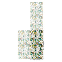 Film adhésif statique Garvee pour fenêtres, motif végétal, gravure 3D, protection solaire, électrostatique, réutilisable, 45 x 100 cm, salon et cuisine