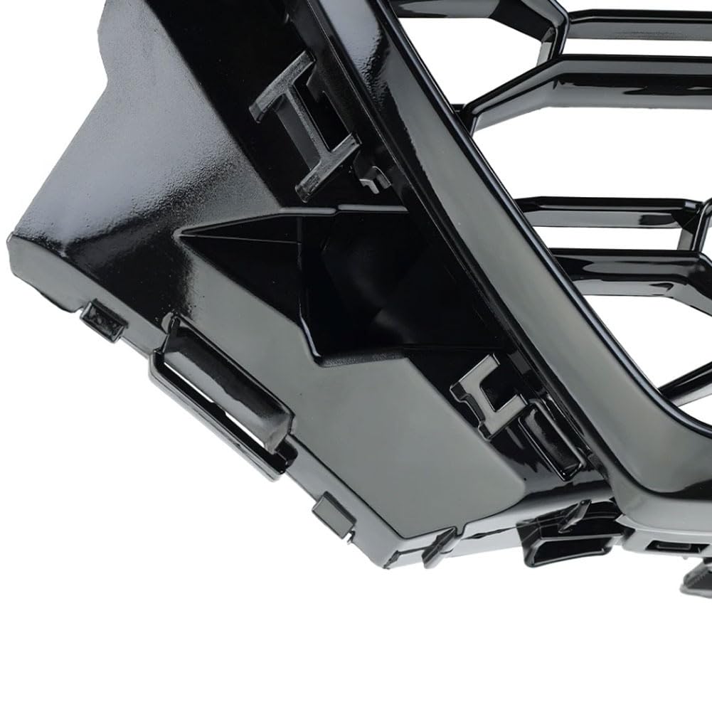Grille de pare-chocs avant Garvee en nid d'abeille pour Audi A4L RS4 2017-2019, design sportif, ABS résistant, noir