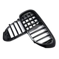 Grille de radiateur Garvee (lot de 2) pour pare-chocs avant, à lamelles simples, compatible avec BMW Série 5 G30, G31 et G38 (2017-2020), noire, robuste et facile à installer.