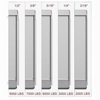 Plaque de montage Garvee pour chargeuse compacte 46 po x 18,5 po – Acier, 3/8 po d'épaisseur pour mini-pelles et engins agricoles