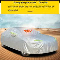 Housse de voiture Garvee, housse d'hiver toutes saisons, imperméable, protection intégrale, Passat 4,9 x 1,9 x 1,55 m, argent