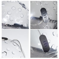 Garvee Casque transparent pour chat avec ventilation, anti-léchage et anti-morsure, matériau léger, petite taille, pour la convalescence et les soins, oreilles de chat mignonnes