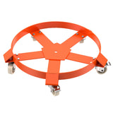Garvee Chariot porte-fût 208 L, charge 567 kg, acier galvanisé, 5 roulettes pivotantes freinées, pour atelier et entrepôt