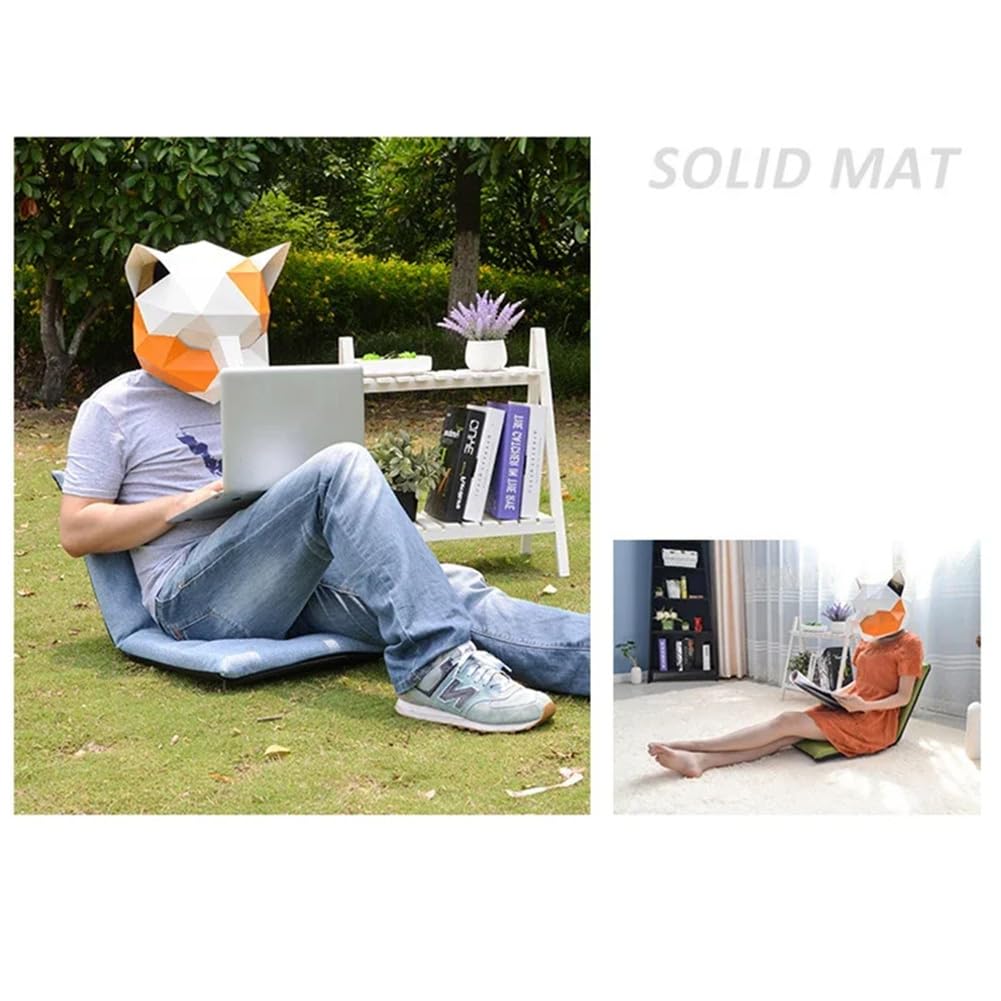 Fauteuil de sol réglable Garvee à 6 positions, rembourré, pliable, en lin respirant, housse amovible pour la méditation et les jeux vidéo, confortable et moderne