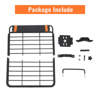 Panier de toit Garvee 117 x 91 x 13 cm en acier thermolaqué pour SUV, camions et camping-cars, capacité de charge de 90 kg