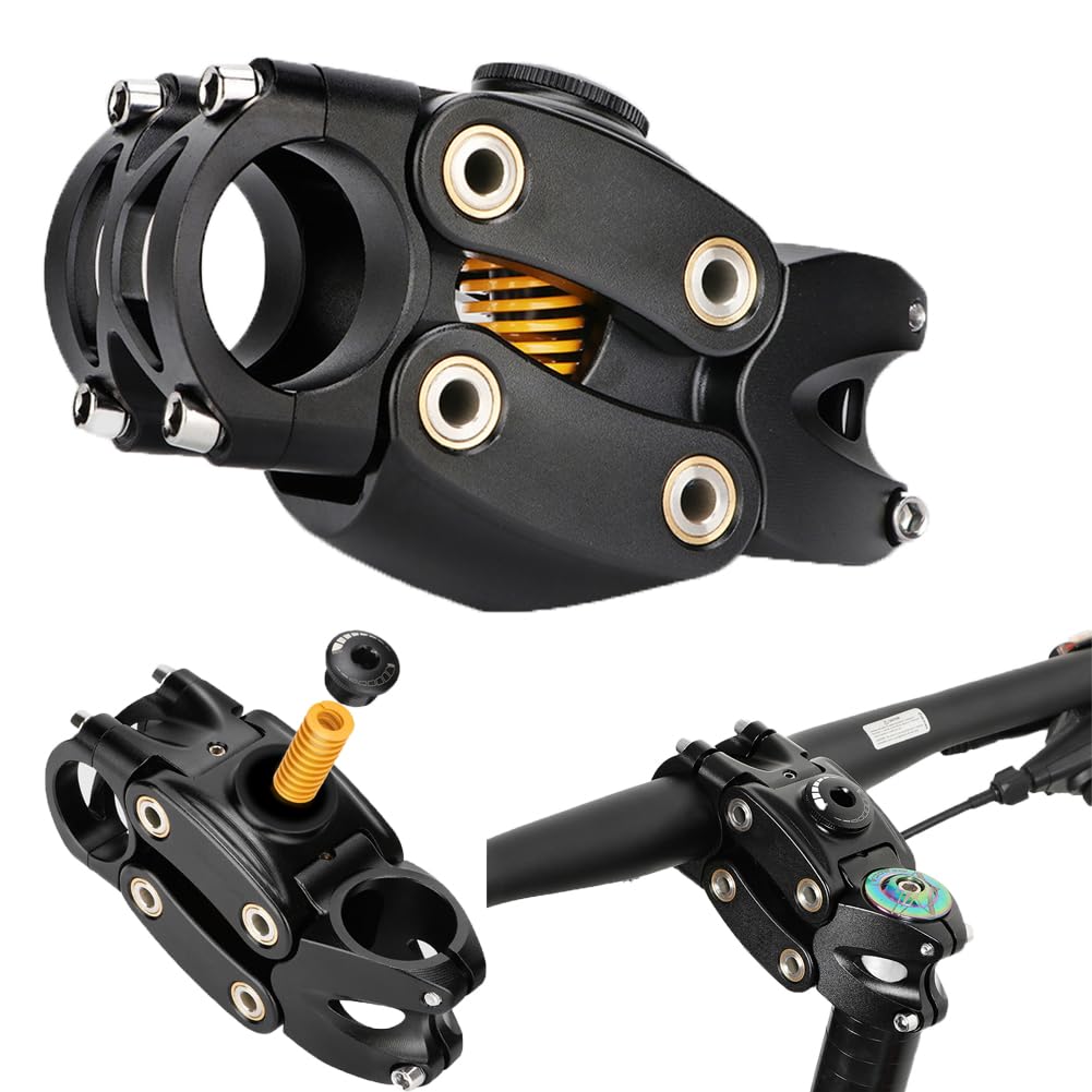 Potence de vélo Garvee, inclinaison 7°, réglable en hauteur 45 mm, aluminium noir, VTT/BMX, 90 mm