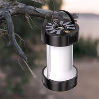 Lampe de camping LED Garvee, lampe solaire pour tente, rechargeable par USB, portable, 4 modes d'éclairage, lanterne de jardin d'urgence pour la pêche nocturne, la chasse et les activités de plein air.