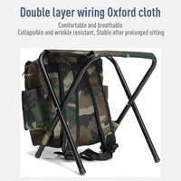 Chaise de randonnée portable Garvee, pliable et résistante à la pluie, idéale pour l'alpinisme et la pêche. Charge maximale : 100 kg. Tissu Oxford. Convient pour le camping, la randonnée et les voyages.