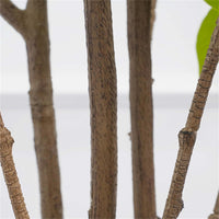 Arbre artificiel fleuri Garvee de 1,5 m, fleurs roses, structure en plastique et béton, pour la décoration intérieure et extérieure