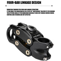 Potence de vélo Garvee, inclinaison 7°, réglable en hauteur 45 mm, aluminium noir, VTT/BMX, 90 mm