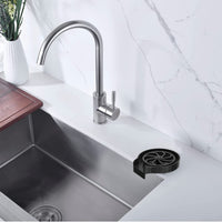 Rince-verres Garvee pour éviers de cuisine, nettoyeur de tasses automatique avec tuyau de 80 cm, matériau ABS, pour verres à vin, chopes à bière, tasses à café