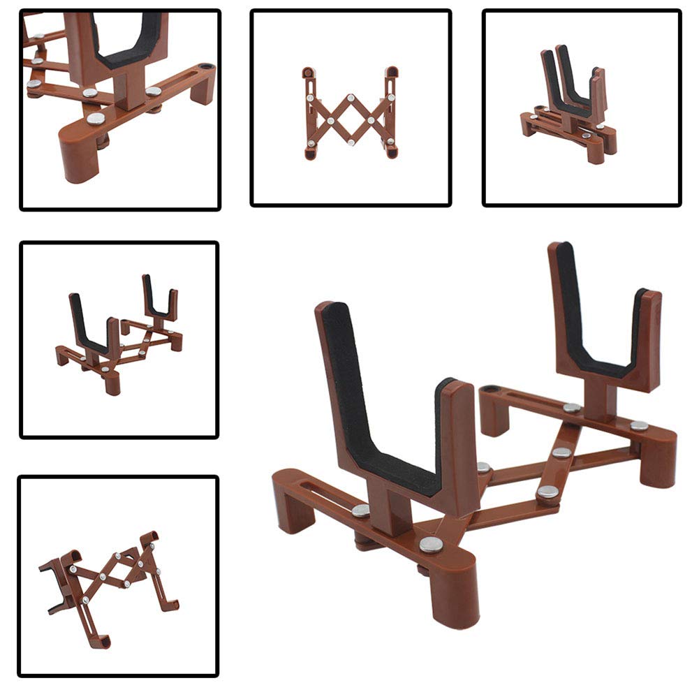 Support d'instrument de musique portable et pliable Garvee avec porte-archet de violon, léger, robuste et pliable pour la scène et les voyages.