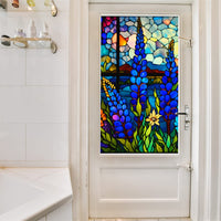 Film pour vitres Garvee à motif floral rétro, protection UV, amovible, sans colle, adhérence statique, 60 x 100 cm, pour préserver l'intimité et économiser l'énergie.