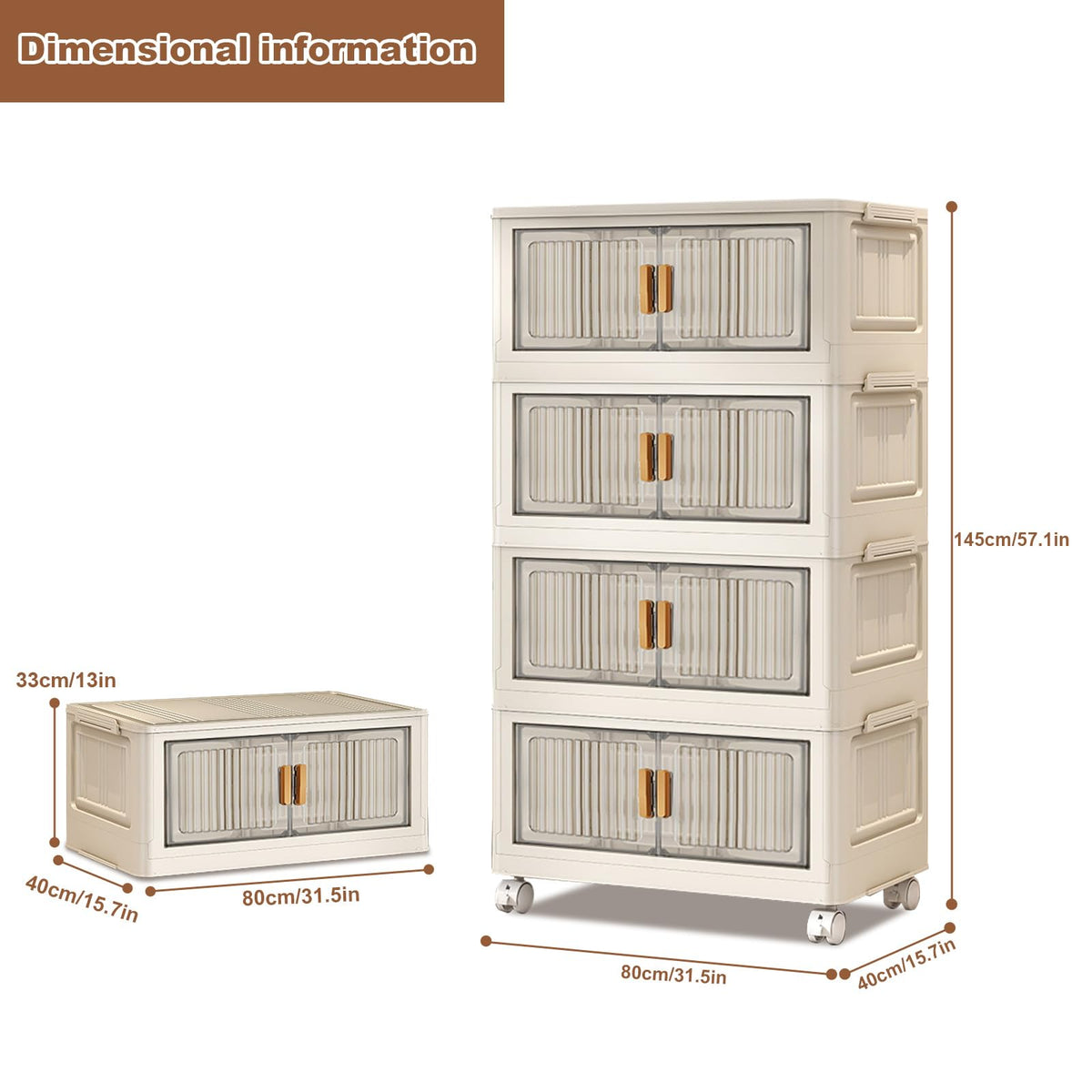 Garvee Boîtes de rangement empilables avec couvercles, roulettes, pliables, en plastique PP, robustes et mobiles, idéales pour la maison et le bureau.