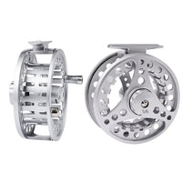Moulinet de pêche à la mouche Garvee 2+1BB en aluminium CNC, fonctionnement fluide et précis, pour la truite, le brochet et la carpe, couleur argent.