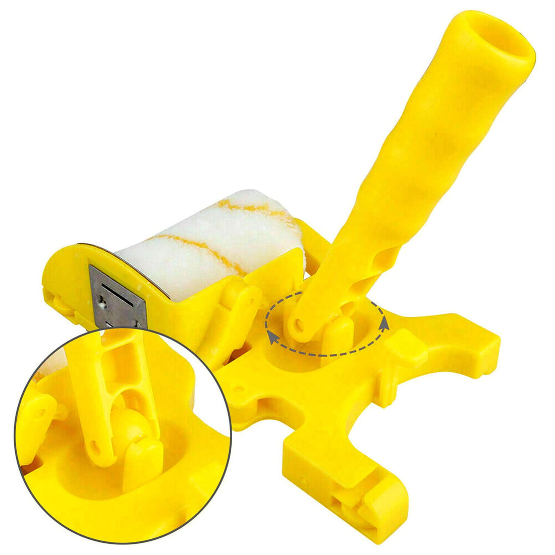 Garvee Rouleau à peinture pour bordures, multifonctionnel, acrylique et ABS, pour murs, plafonds et angles, 30, 5 × 12, 7 × 6, 4 cm, ergonomique