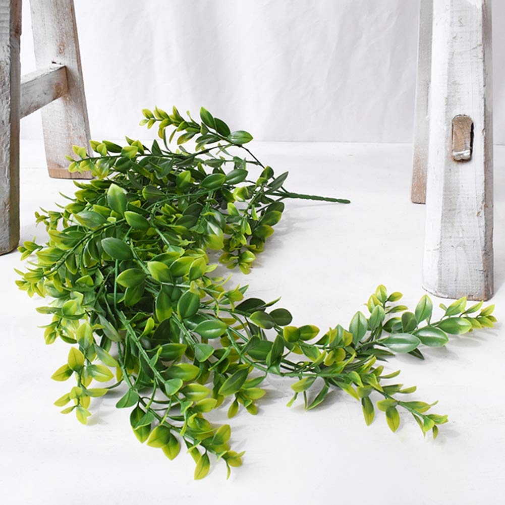 Garvee Plantes artificielles suspendues vertes – Guirlande de vigne artificielle pour mur et jardin