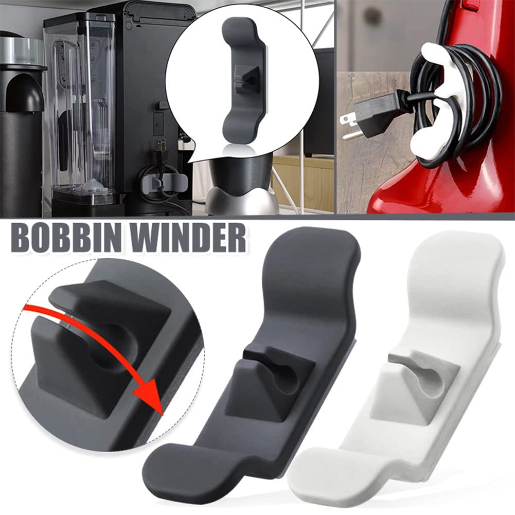 Ensemble de 6 enrouleurs de câbles Garvee pour appareils de cuisine, en silicone, auto-adhésifs, universels, gain de place, organisateur de câbles, cuisine
