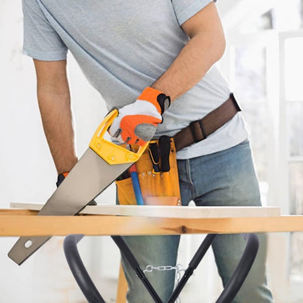 Garvee Établi Pliant 340 kg, Hauteur Réglable, Cadre en Acier avec Mousse pour Atelier et Bricolage
