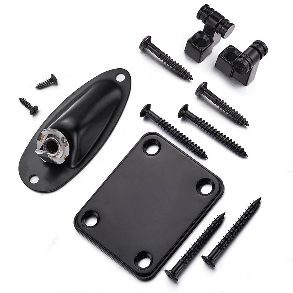 Garvee Cordier à rouleaux pour guitare électrique, accessoire pour guitares de type Stratocaster, noir