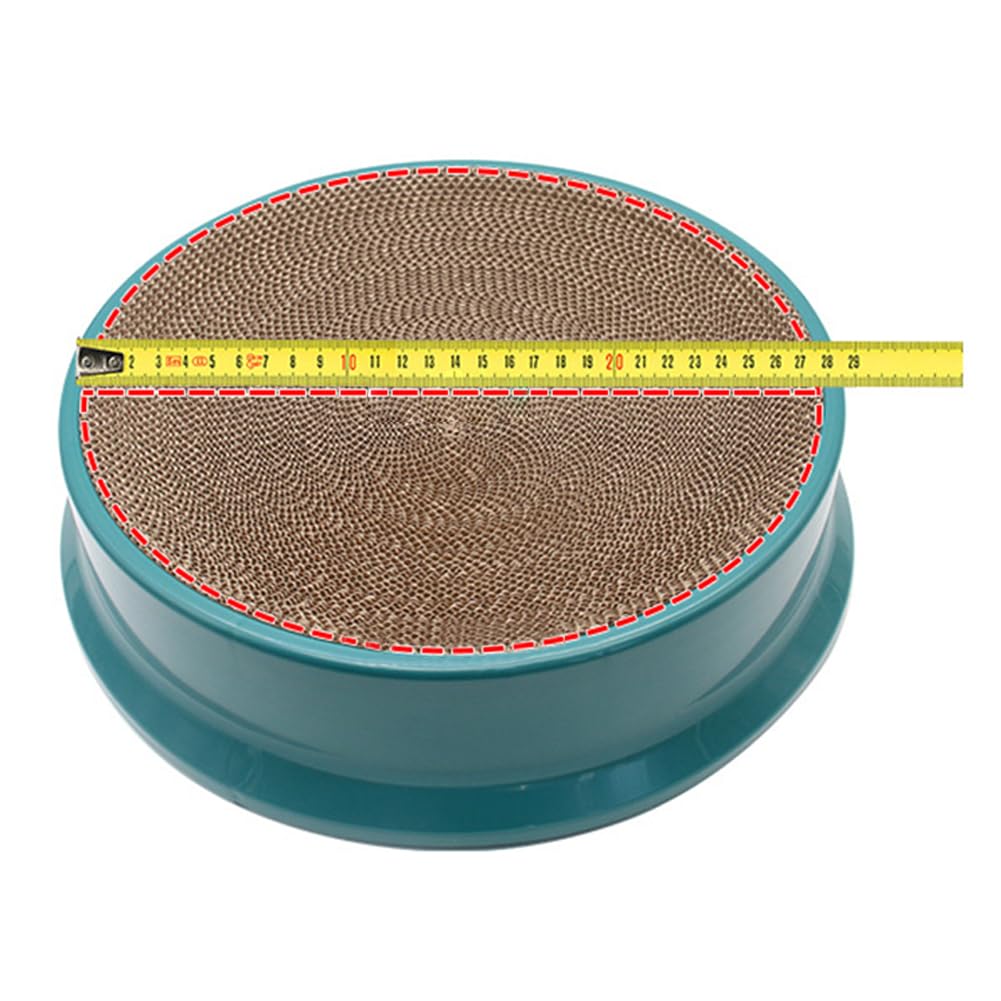 Garvee Tapis de Griffoir Ronds de Rechange en Carton, Design en Maille de Carton Ondulé Naturel pour les Jeux des Chats, 38 cm