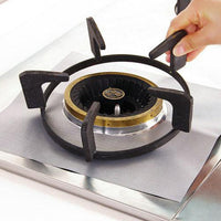 Protection de cuisinière à gaz Garvee, réutilisable, antiadhésive, résistante à la chaleur, lot de 4, pour usage domestique
