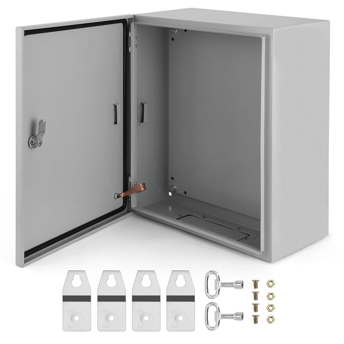 Garvee Boîtier électrique extérieur 20x16x10, boîtier en acier NEMA 4X IP66 étanche à l'eau et à la poussière
