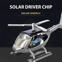 Diffuseur de parfum solaire Garvee pour voiture et maison, en forme d'hélicoptère, couleur or. Idéal pour l'aromathérapie.