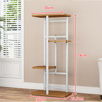 Support à plantes Garvee, étagère d'angle en bois et métal pour salon, balcon, jardin, plusieurs niveaux, coloris bois