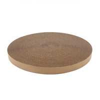 Garvee Tapis de Griffoir Ronds de Rechange en Carton, Design en Maille de Carton Ondulé Naturel pour les Jeux des Chats, 38 cm