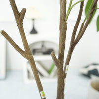 Arbre à monnaie artificiel Garvee 1,80 m, plante d'intérieur en PVC, feuilles ajustables, décoration verte pour bureau ou salon