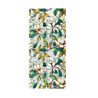 Film adhésif statique Garvee pour fenêtres, motif végétal, gravure 3D, protection solaire, électrostatique, réutilisable, 45 x 100 cm, salon et cuisine