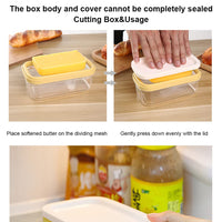 Boîte à beurre Garvee avec lame en acier inoxydable et récipient en plastique pour la cuisine et la pâtisserie, durable, incassable et pratique